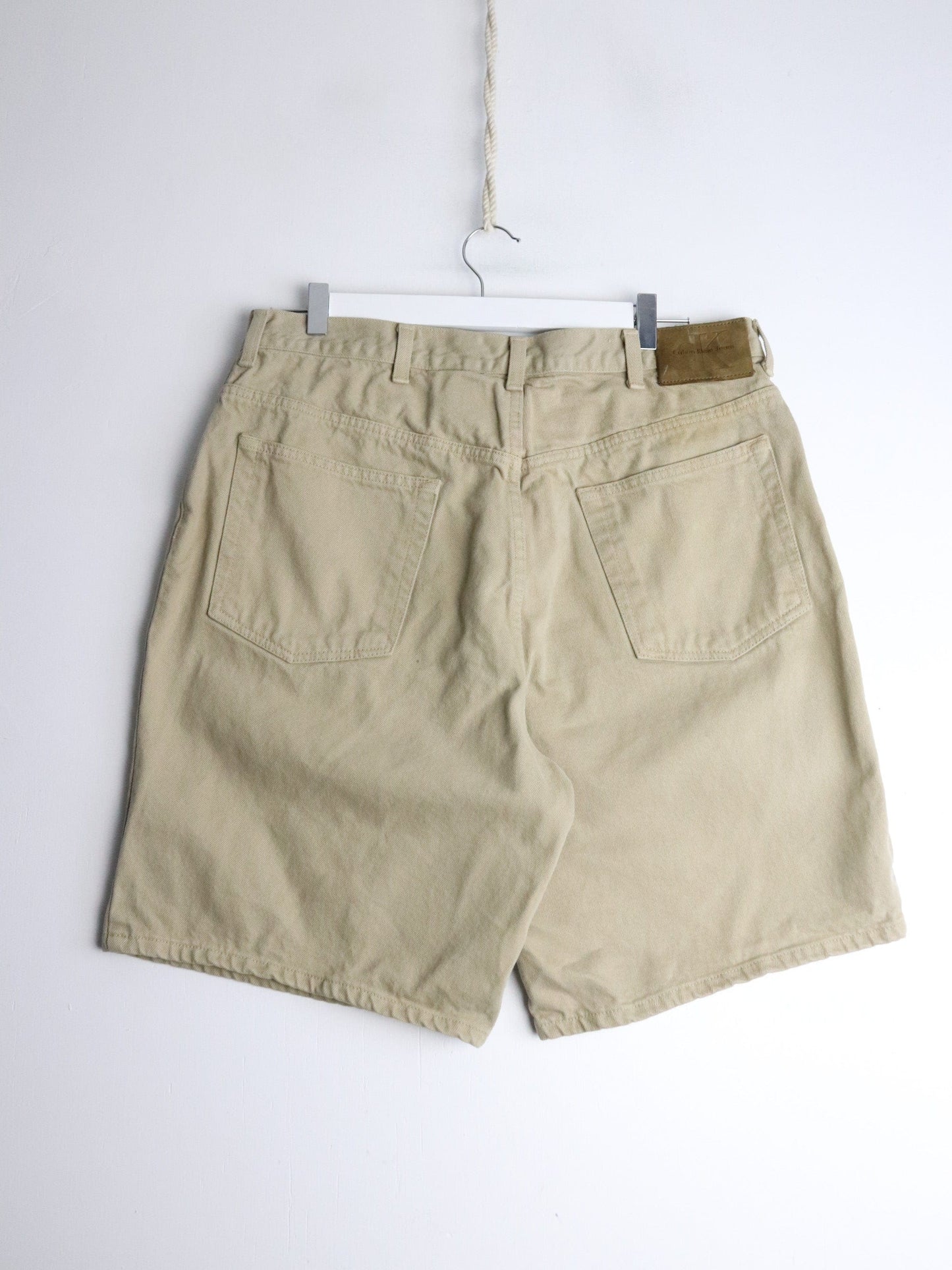 Vintage Calvin Klein Shorts Mens 36 Beige Jorts from propervintagecanada