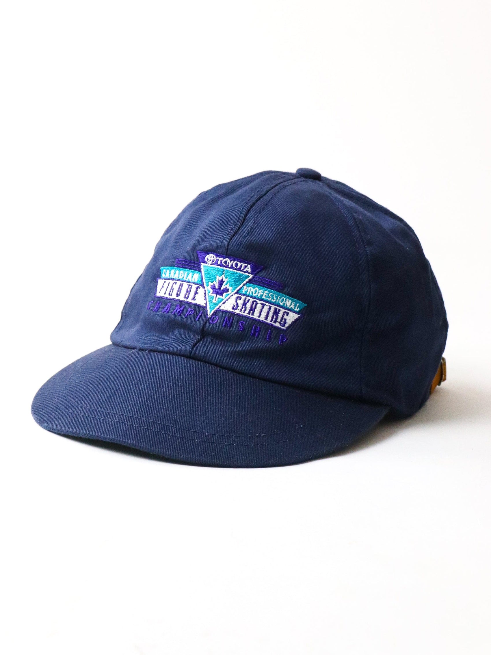 Vintage Canadian Figure Skating Championship Hat Cap Adult Clue Strapback