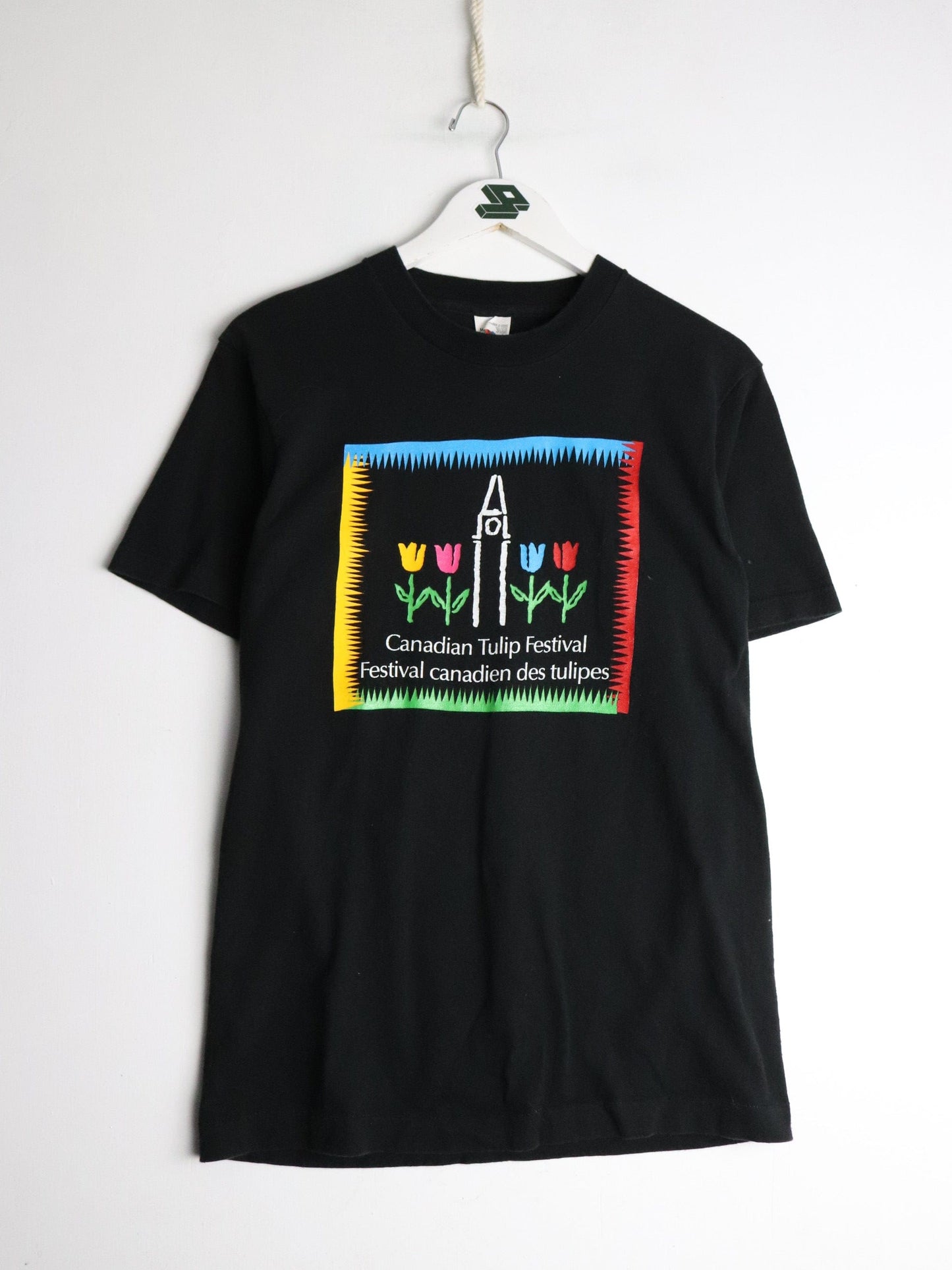 Vintage Canadian Tulip Festival T Shirt Mens Medium Black from propervintagecanada