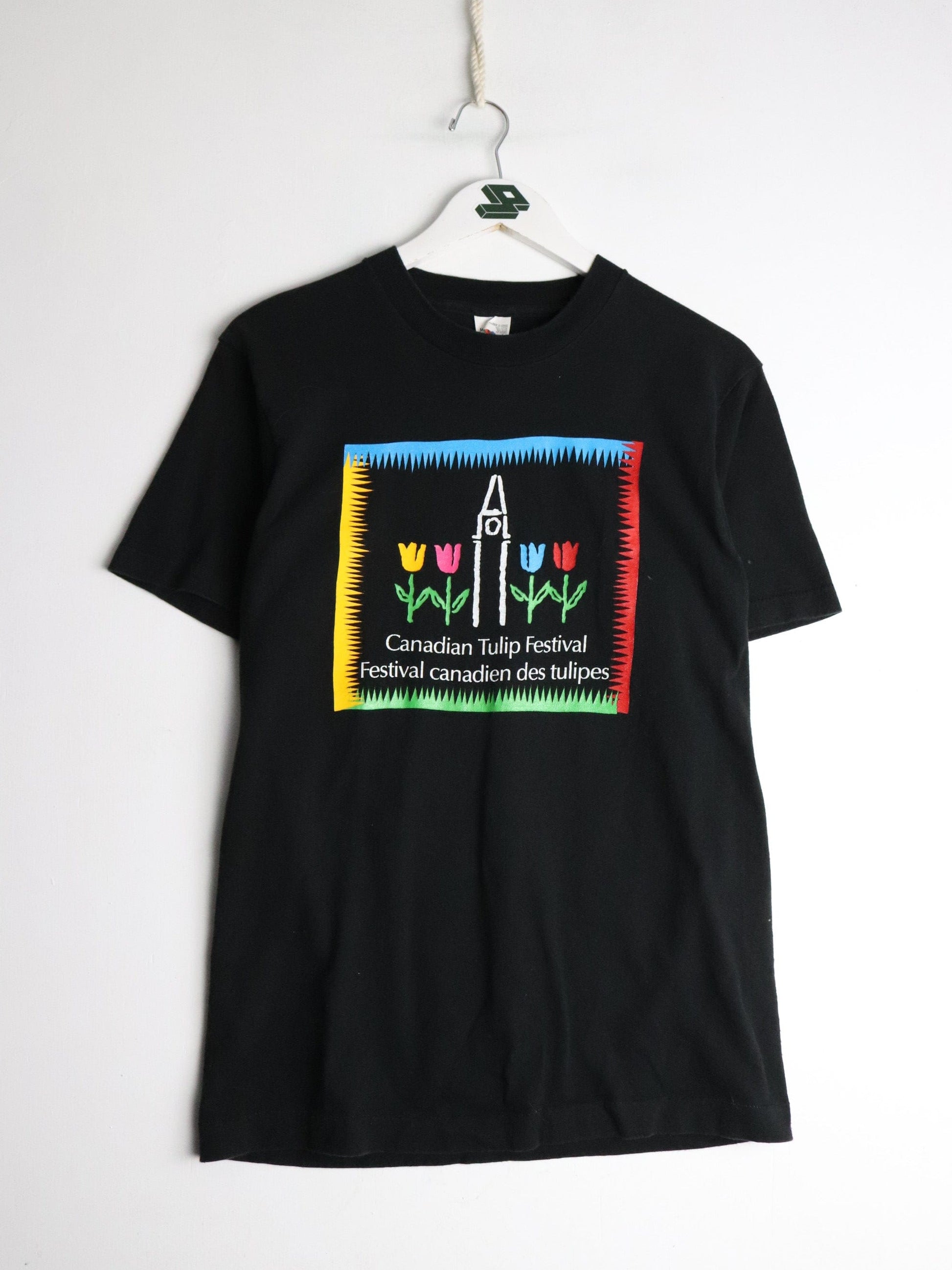 Vintage Canadian Tulip Festival T Shirt Mens Medium Black from propervintagecanada