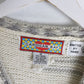 Vintage Cardigan Bay Sweater Womens 1X White Hand Knit from propervintagecanada