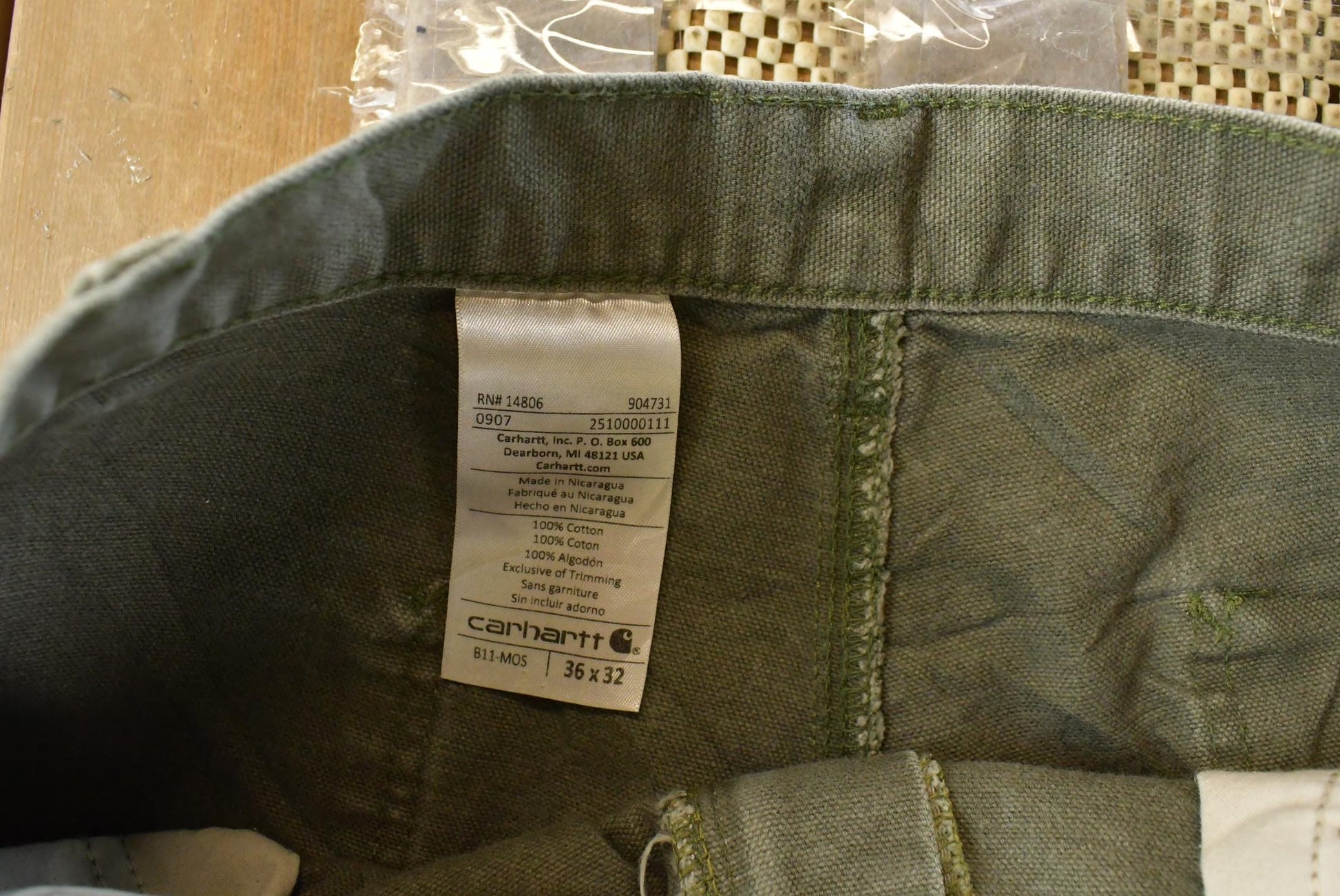 Vintage Carhartt Carpenter Pants, Men's 35x31, Distressed Workwear from propervintagecanada