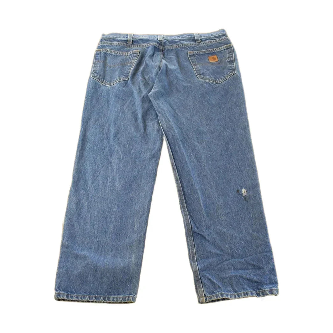 Vintage Carhartt Denim Carpenter Jeans, Men's 38x29, Distressed Y2K from propervintagecanada