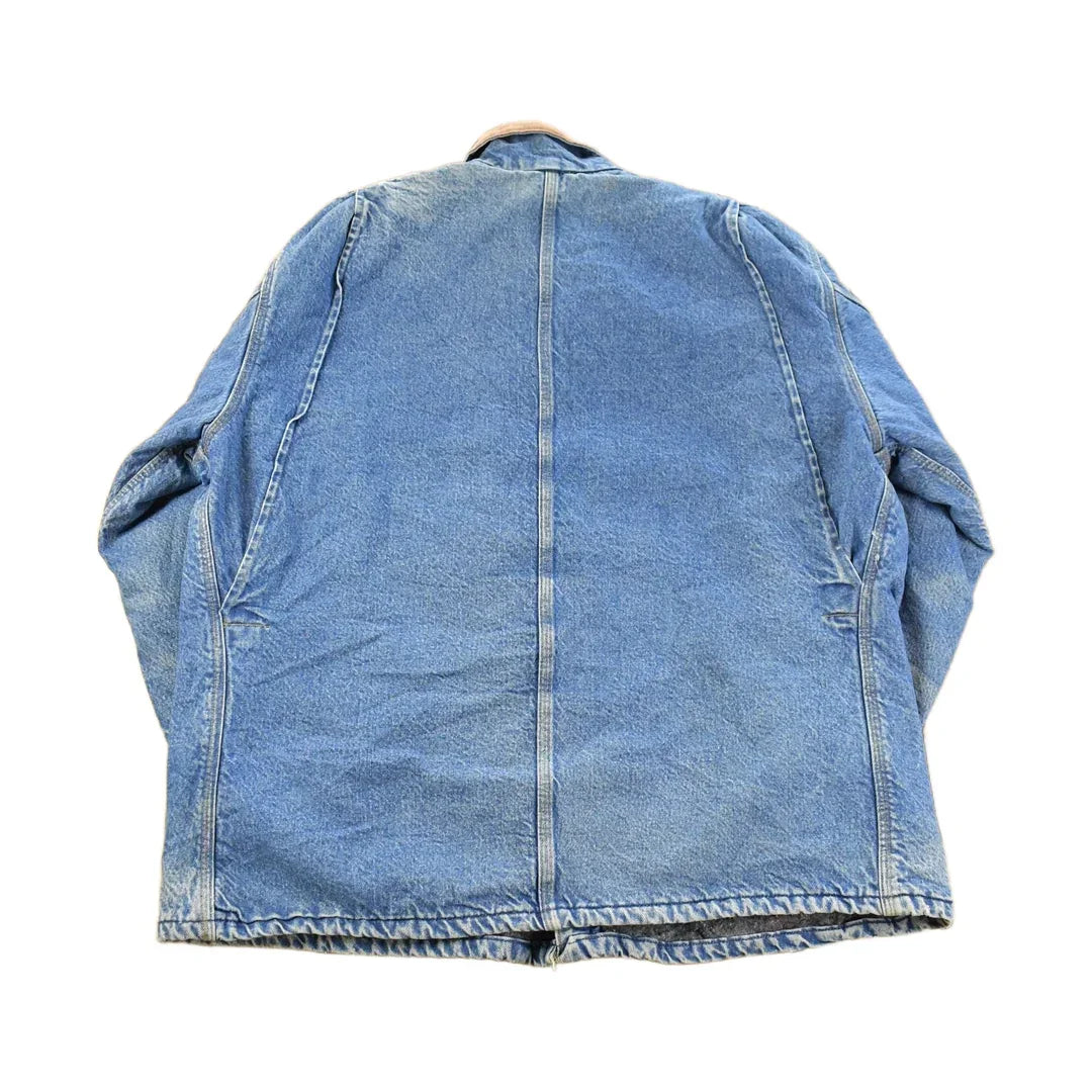 Vintage Carhartt Denim Chore Jacket Blanket Lined Jacket Men's 2XL from propervintagecanada
