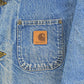Vintage Carhartt Denim Chore Jacket Blanket Lined Jacket Men's 2XL from propervintagecanada