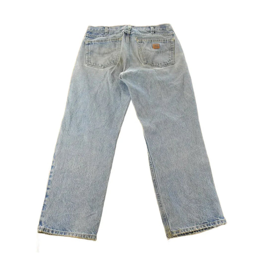 Vintage Carhartt Denim Jeans Men's 32x29, Distressed Carpenter Pants from propervintagecanada