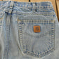 Vintage Carhartt Denim Jeans Men's 32x29, Distressed Carpenter Pants from propervintagecanada