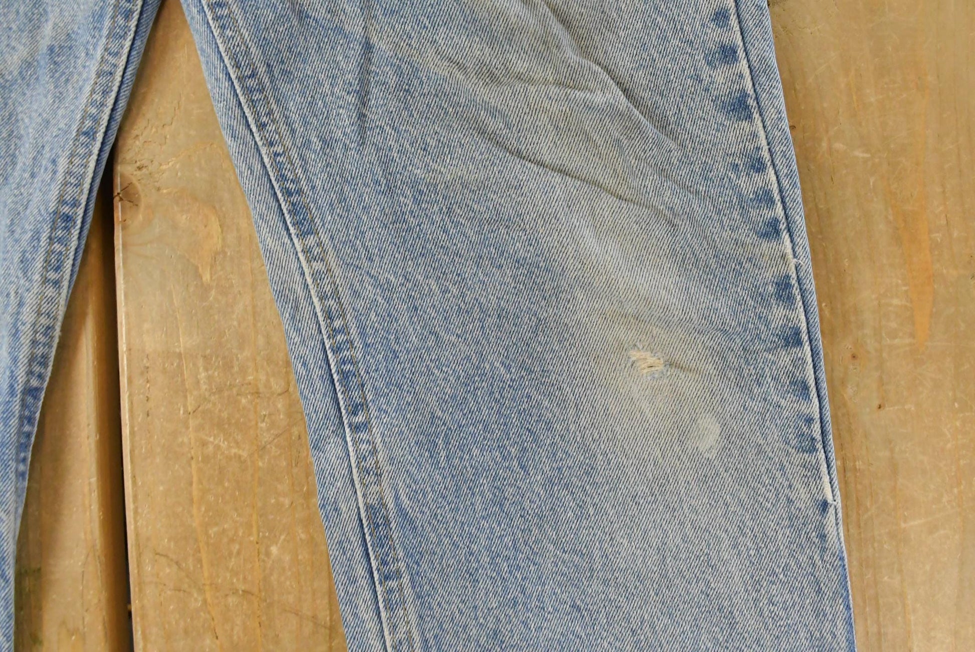 Vintage Carhartt Denim Jeans Men's 32x29, Distressed Carpenter Pants from propervintagecanada