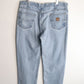 Vintage Carhartt Denim Jeans Mens 38 x 30 Blue from propervintagecanada