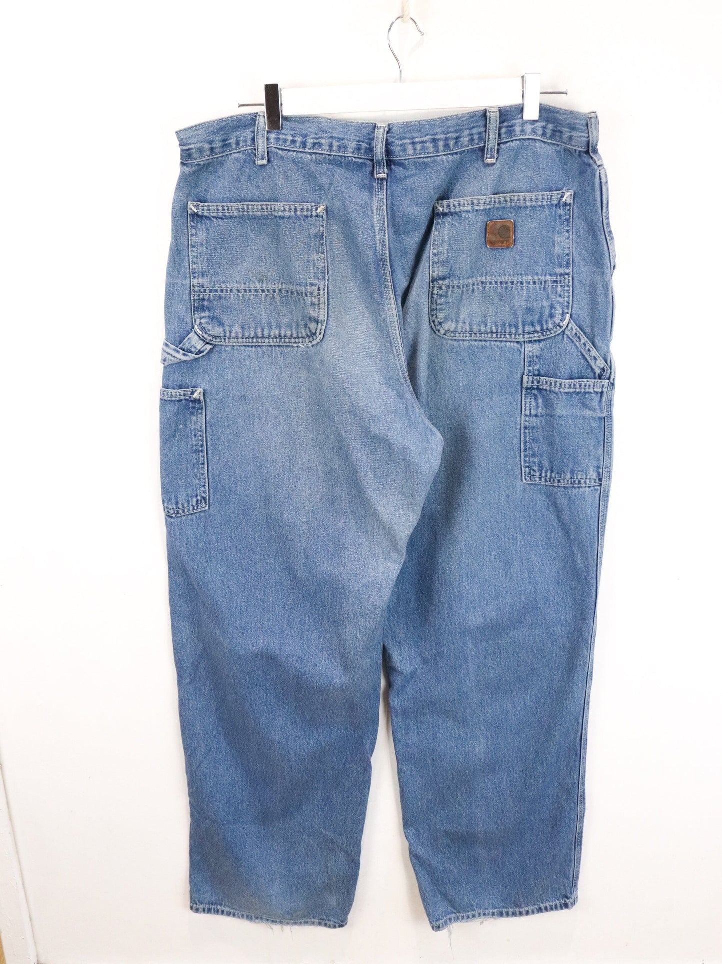 Vintage Carhartt Denim Jeans Mens 38 x 34 Blue Carpenters