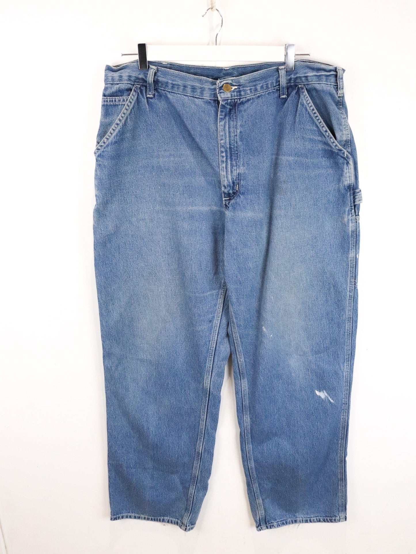 Vintage Carhartt Denim Jeans Mens 38 x 34 Blue Carpenters