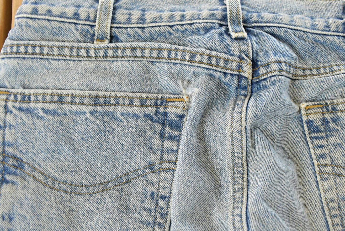 Vintage Carhartt Flannel Lined Denim Jeans, Men's 33x33, Distressed Workwear from propervintagecanada