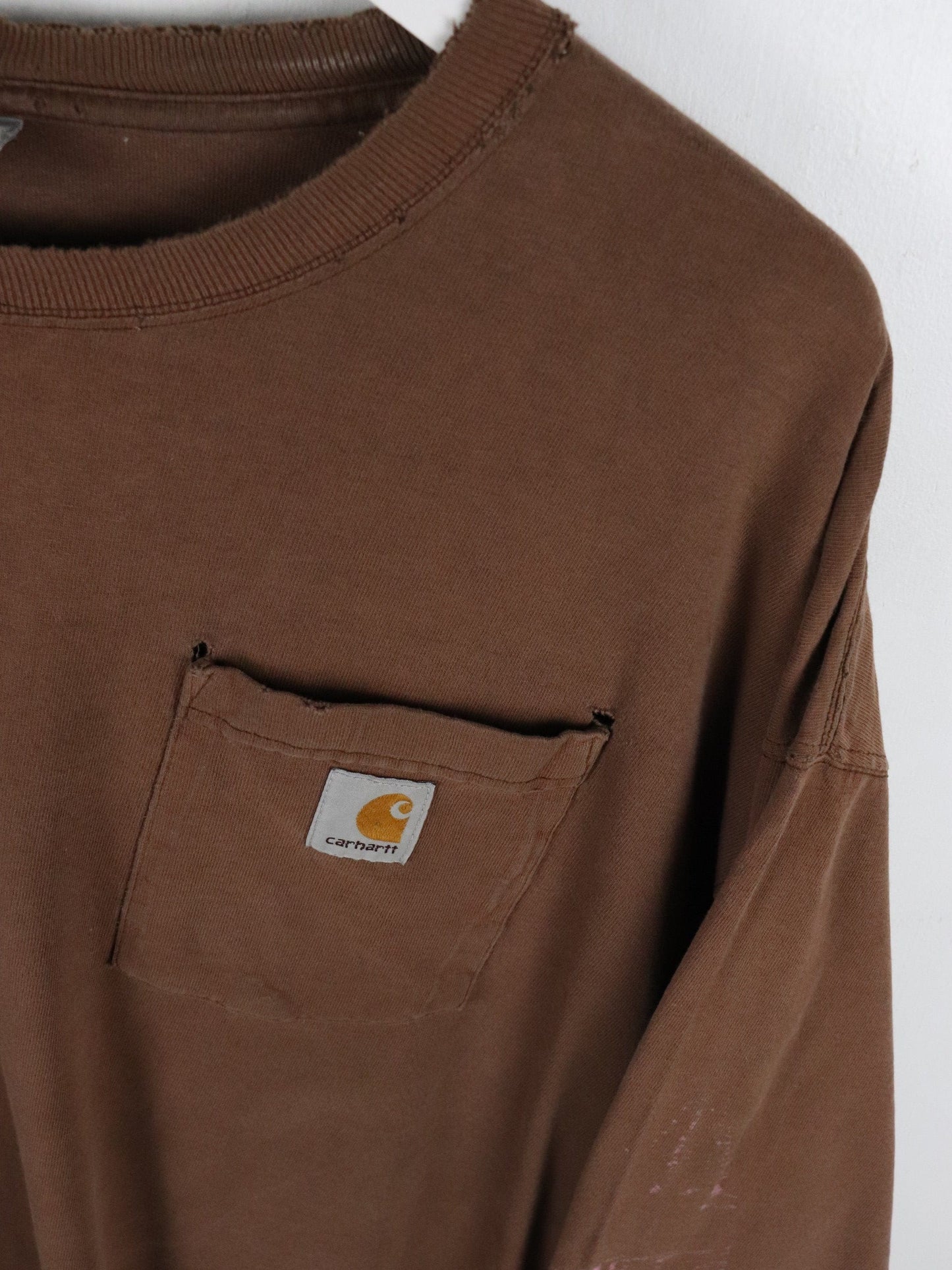 Vintage Carhartt T Shirt Mens XL Brown Distressed from propervintagecanada