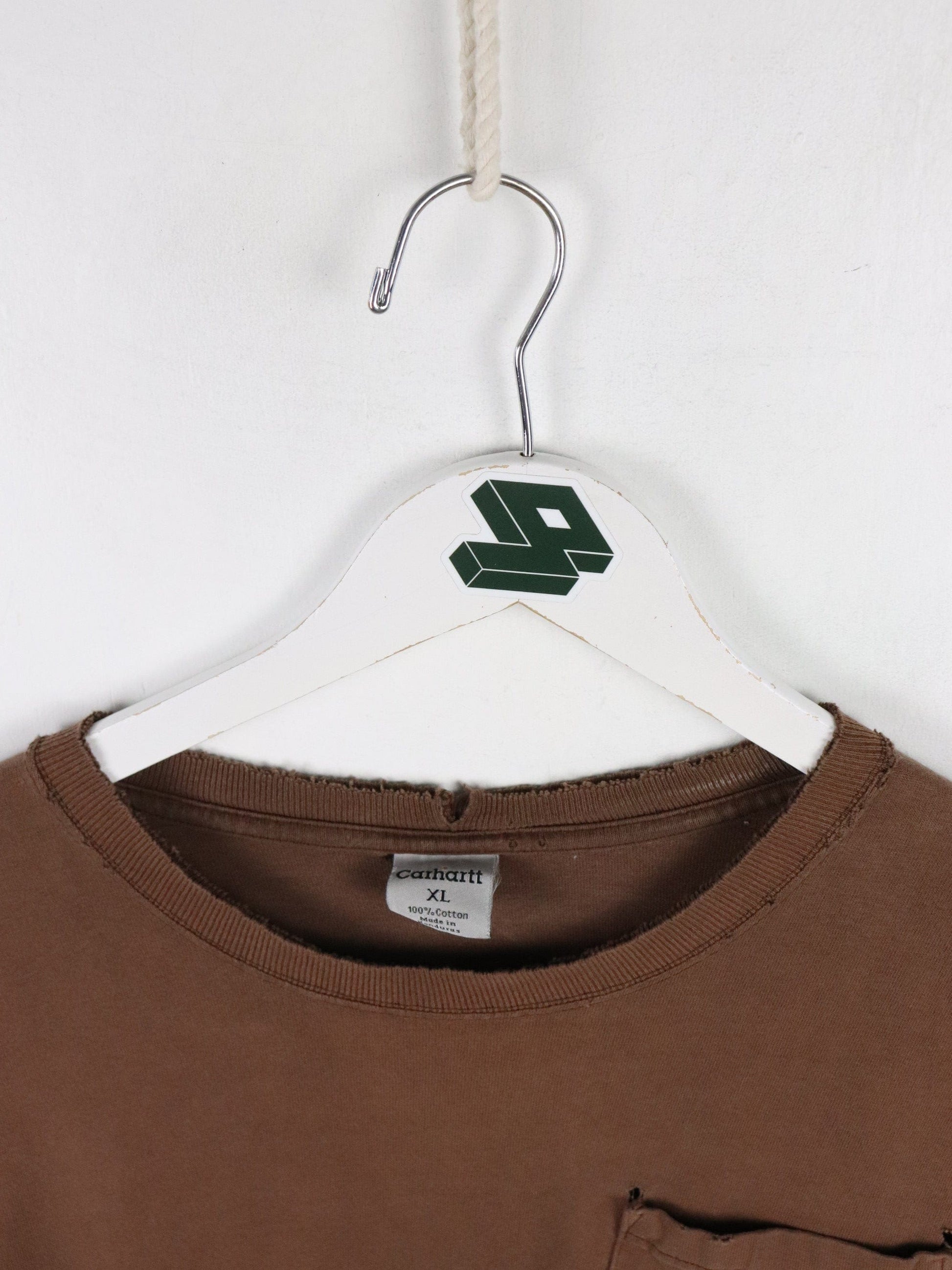 Vintage Carhartt T Shirt Mens XL Brown Distressed from propervintagecanada