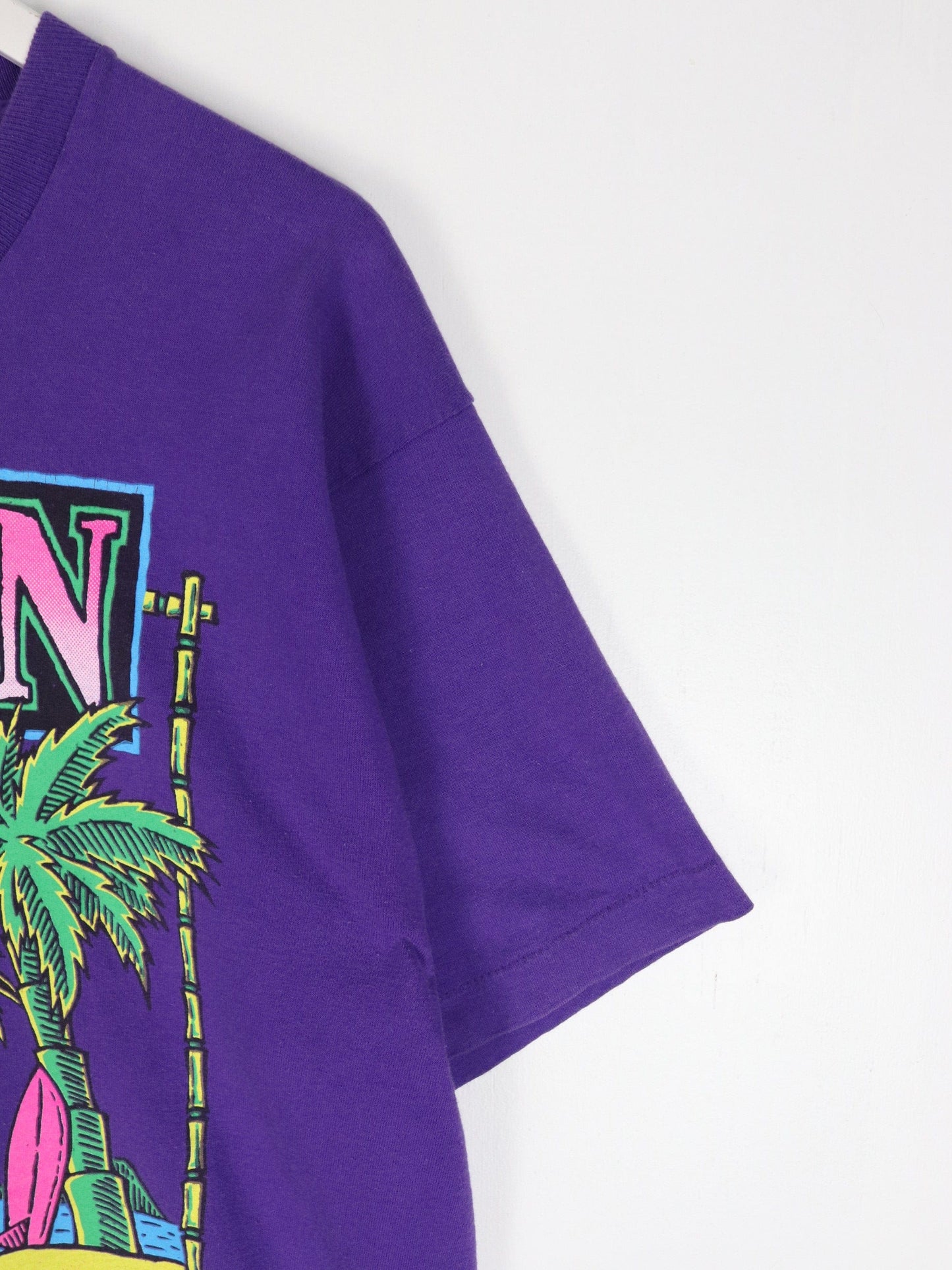 Vintage Cayman Islands T Shirt Mens XL Purple 90s