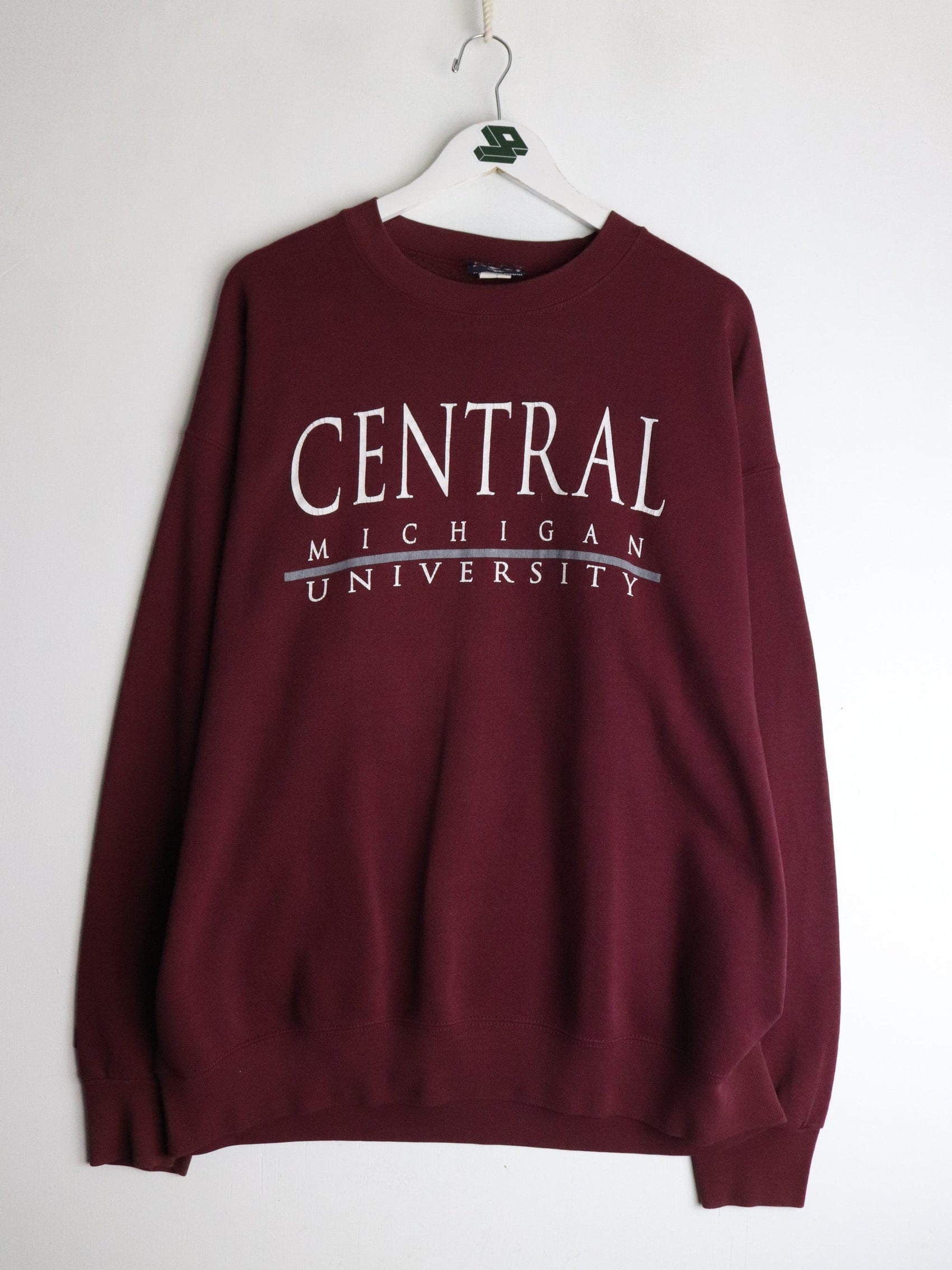 Vintage Central Michigan University Sweatshirt Mens XL Red