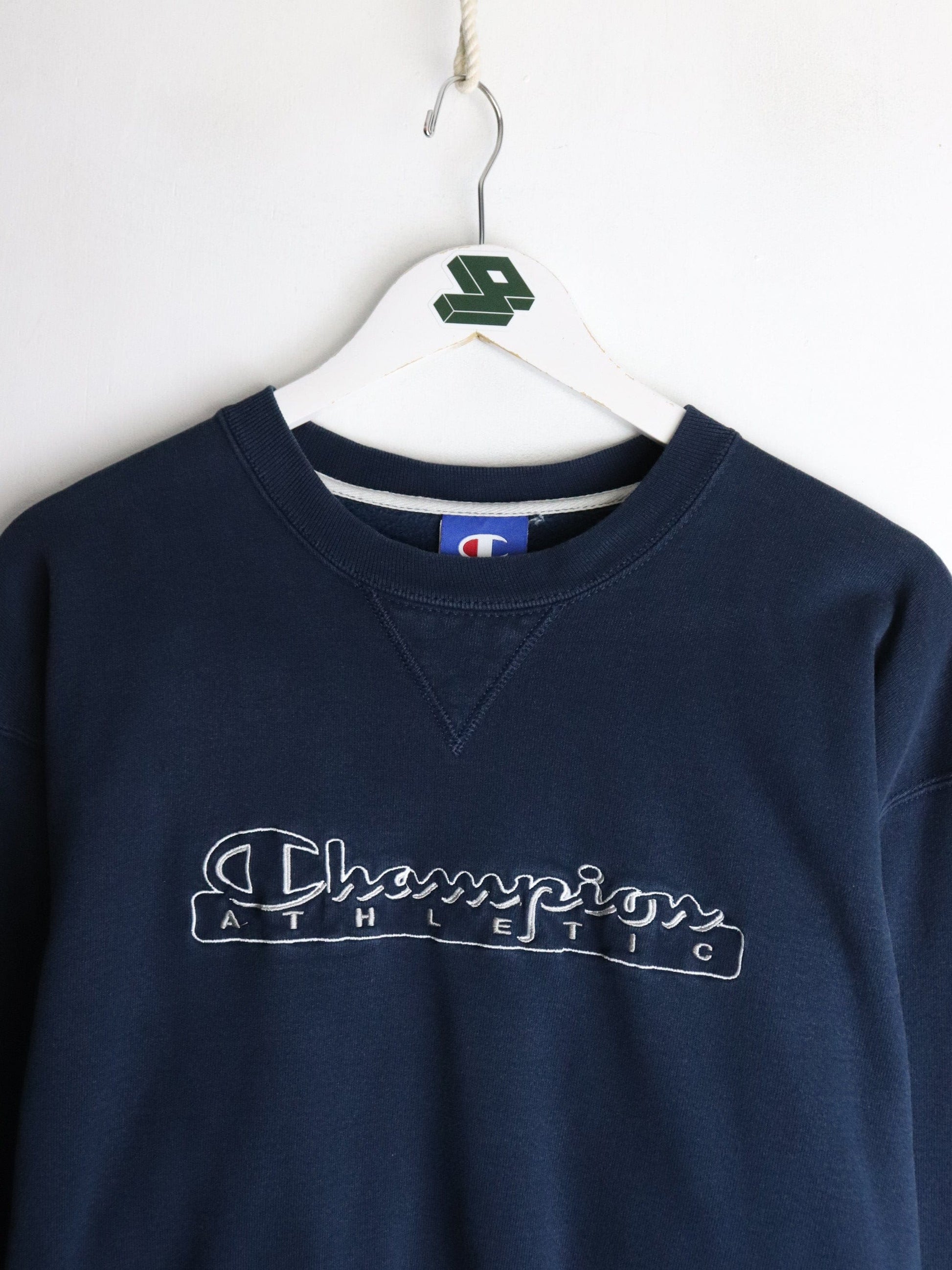 Vintage Champion Sweatshirt Mens Large Blue from propervintagecanada