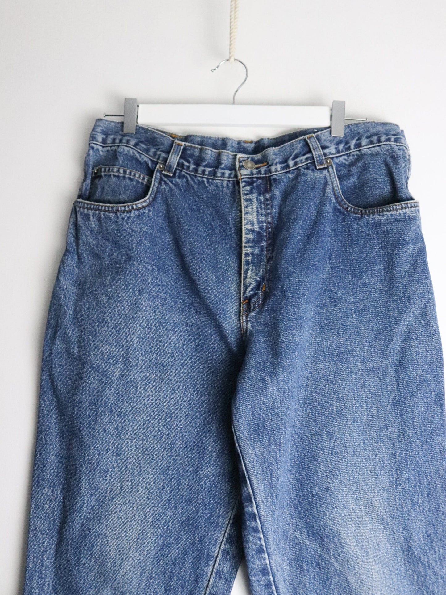 Vintage Chaps Ralph Lauren Pants Fits Mens 35 x 31 Blue Denim Jeans from propervintagecanada