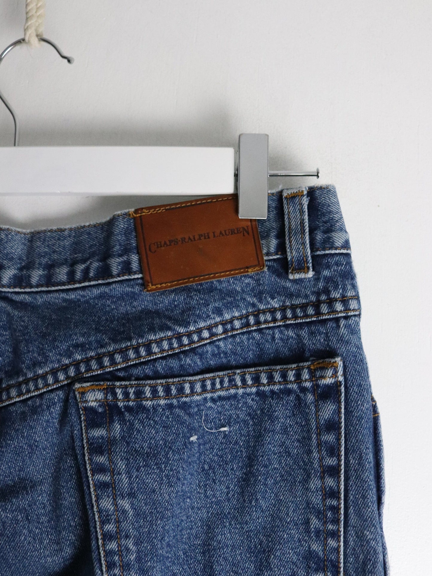 Vintage Chaps Ralph Lauren Pants Fits Mens 35 x 31 Blue Denim Jeans from propervintagecanada