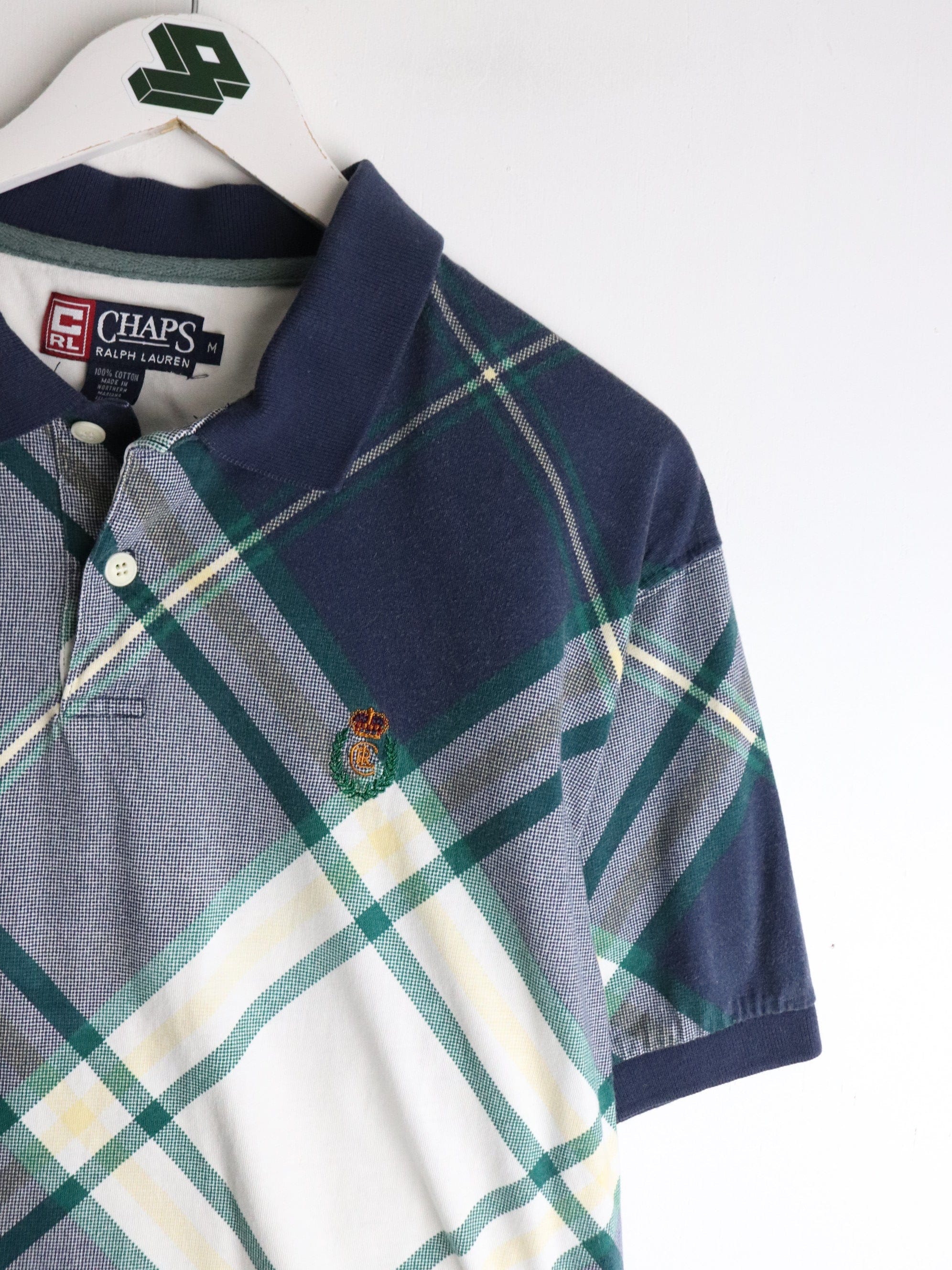 Vintage Chaps Ralph Lauren Polo Shirt Mens Medium Blue – Proper