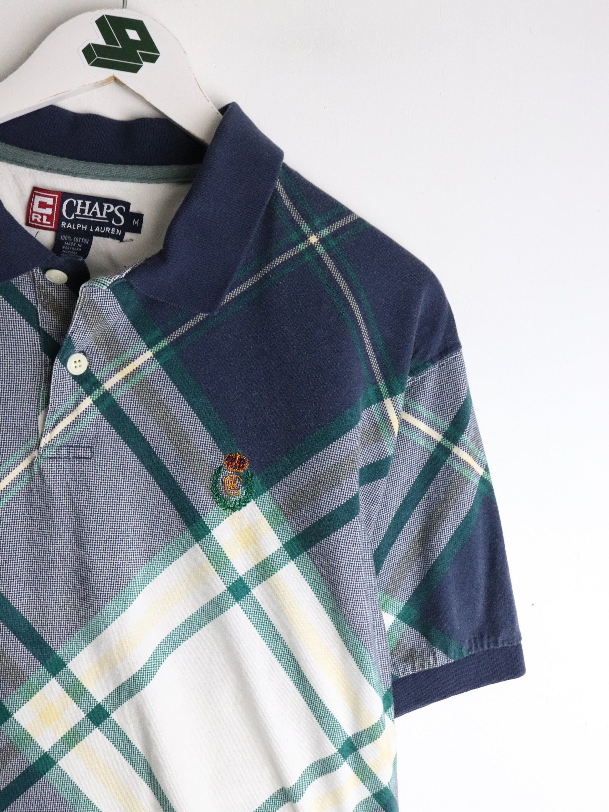 Vintage Chaps Ralph Lauren Polo Shirt Mens Medium Blue from propervintagecanada