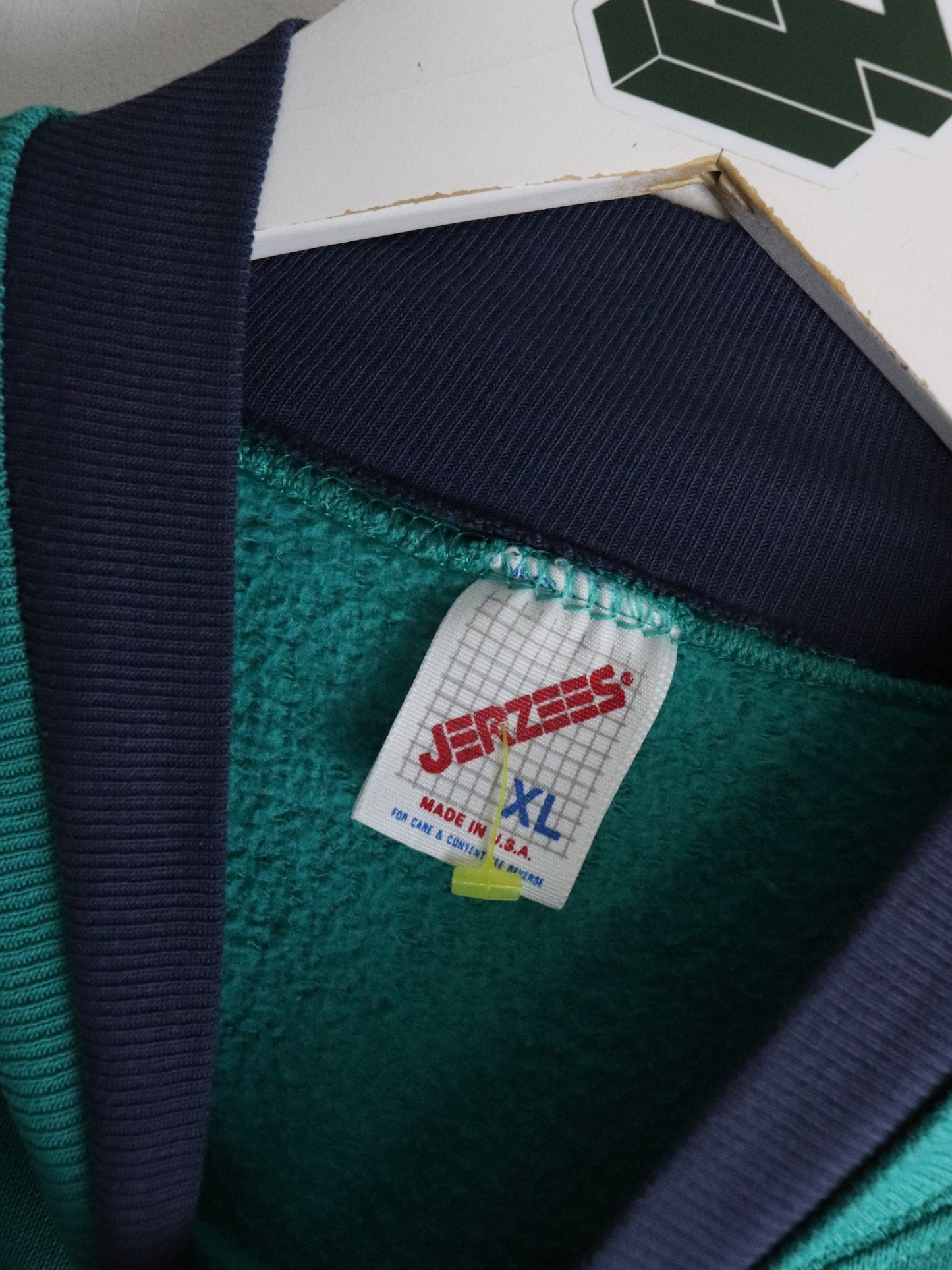 Vintage Charlotte Michigan Sweatshirt Mens Large Turquoise from propervintagecanada