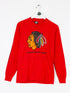 Vintage Chicago Blackhawks NHL Long Sleeve T Shirt Size Small Fits XS