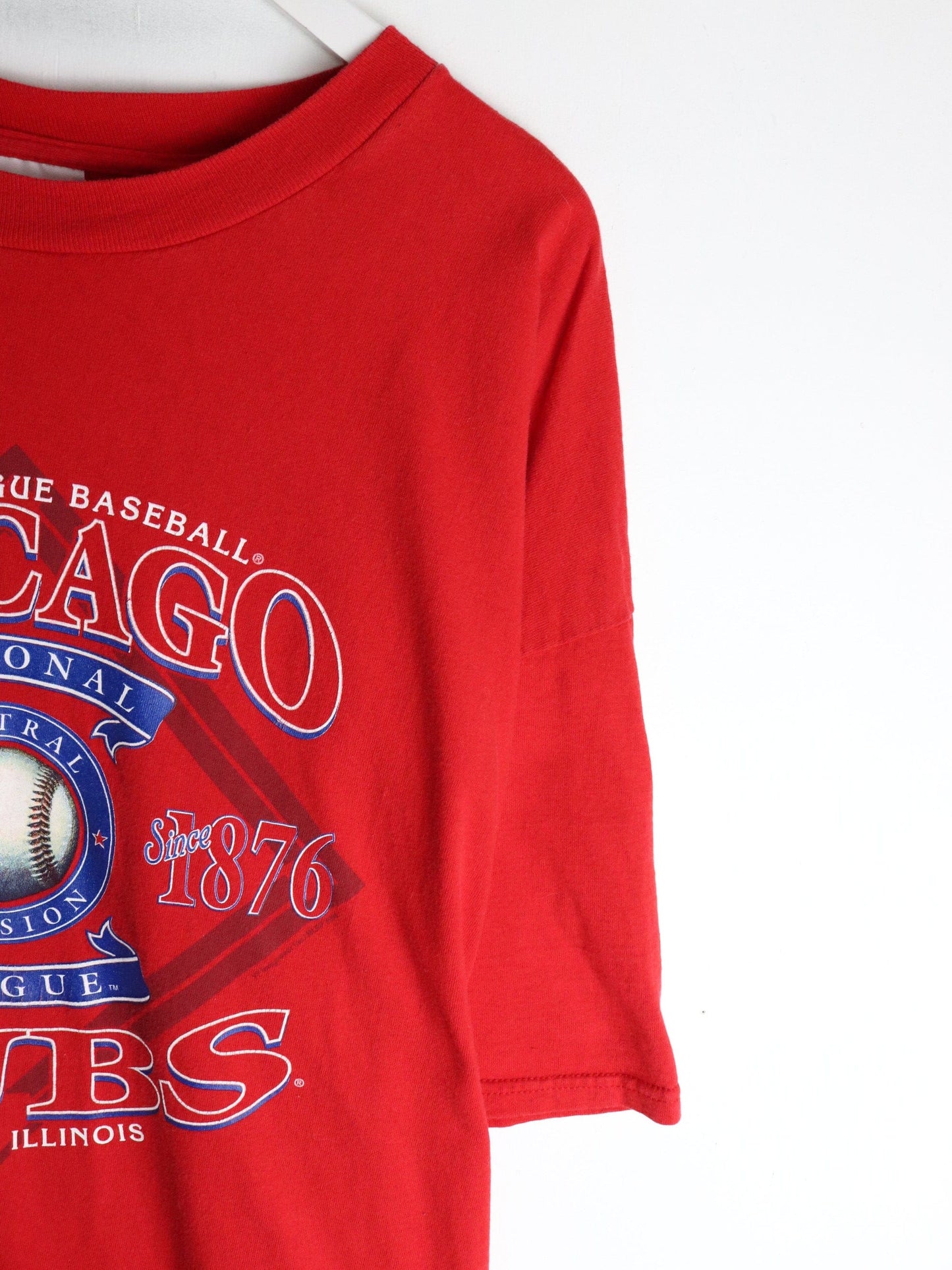 Vintage Chicago Cubs T Shirt Mens 2X Red