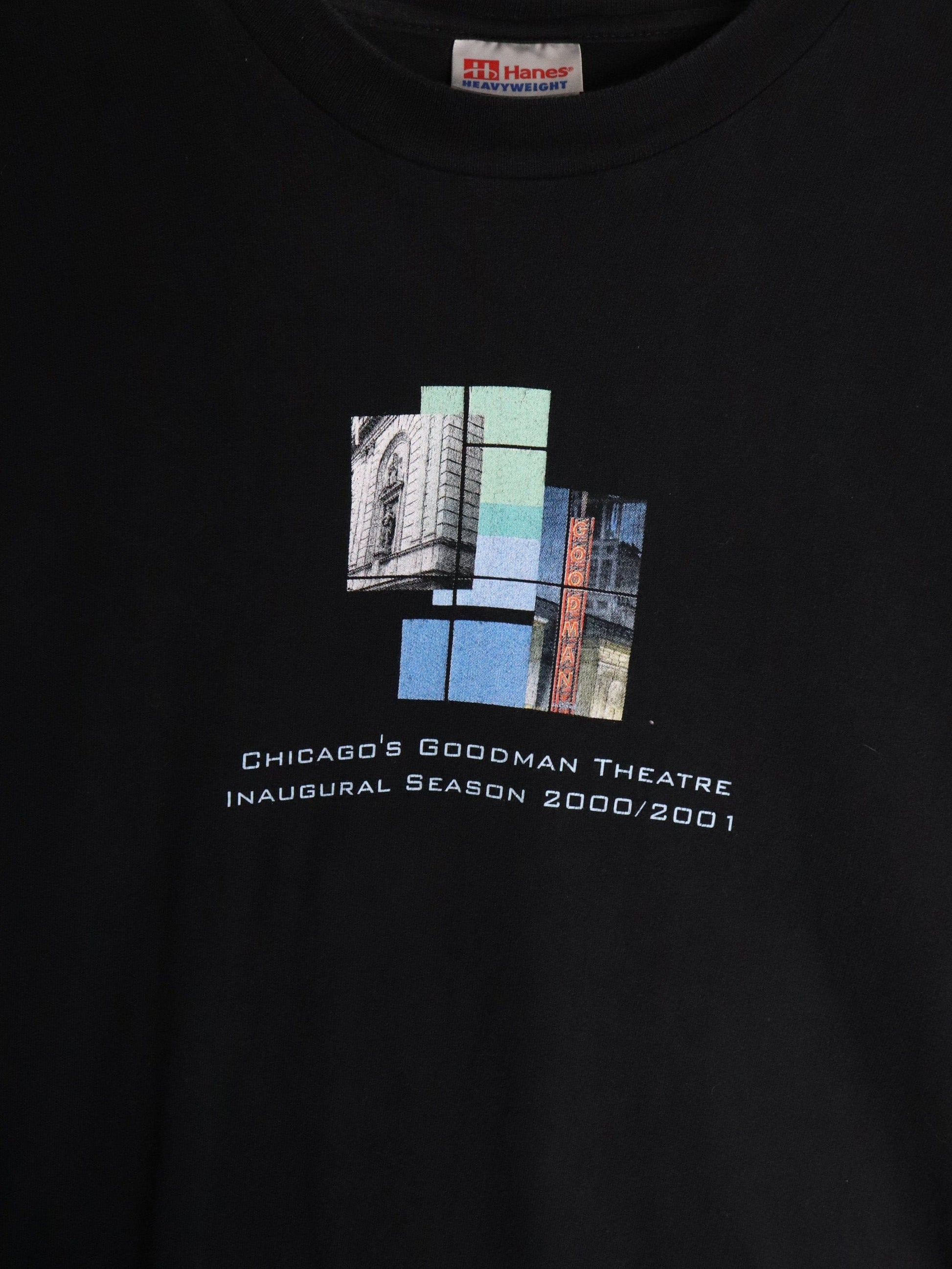Vintage Chicago's Goodman Theatre T Shirt Mens XL Black from propervintagecanada