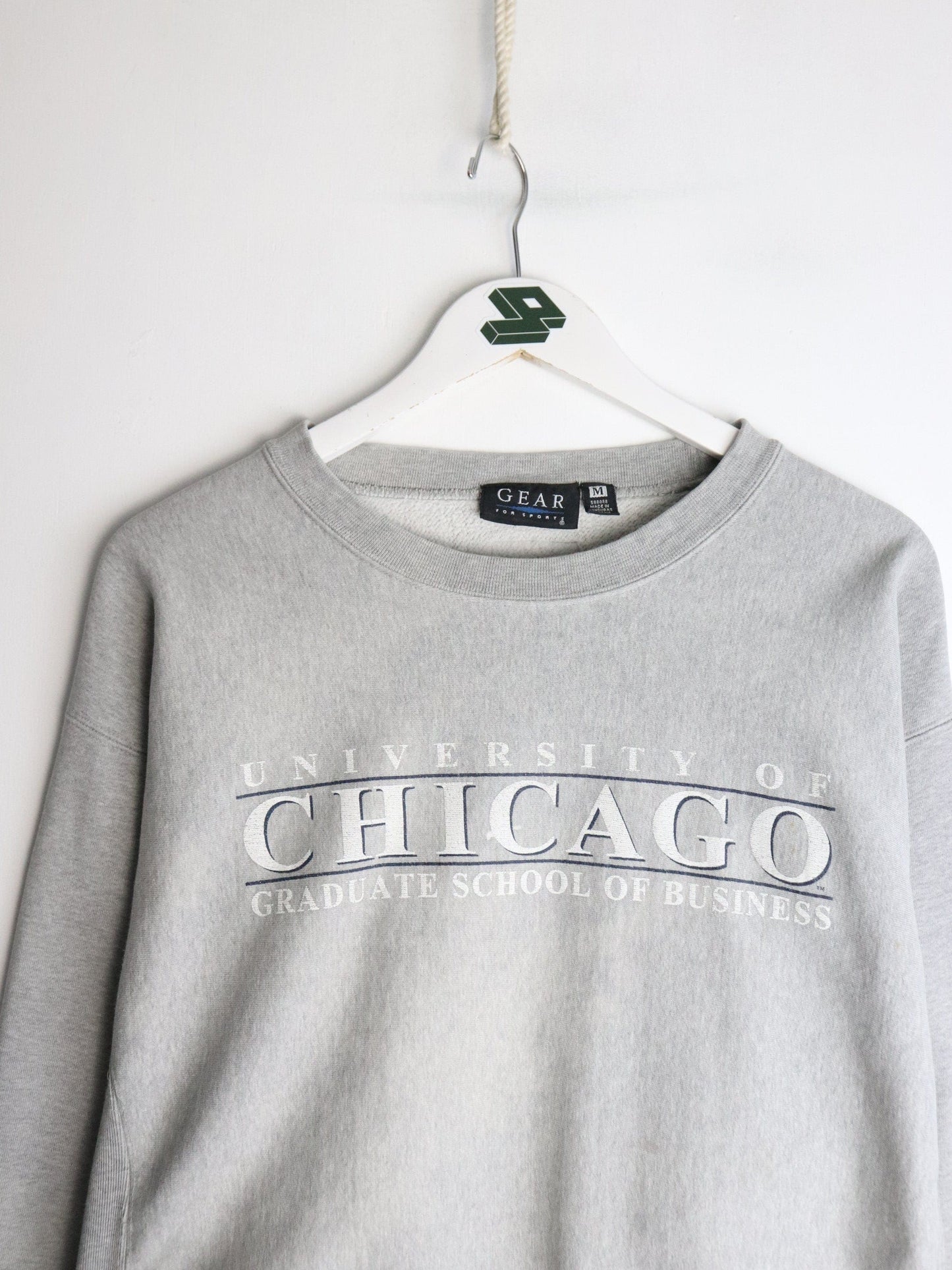 Vintage Chicago School of Business Sweatshirt Mens Medium Grey from propervintagecanada