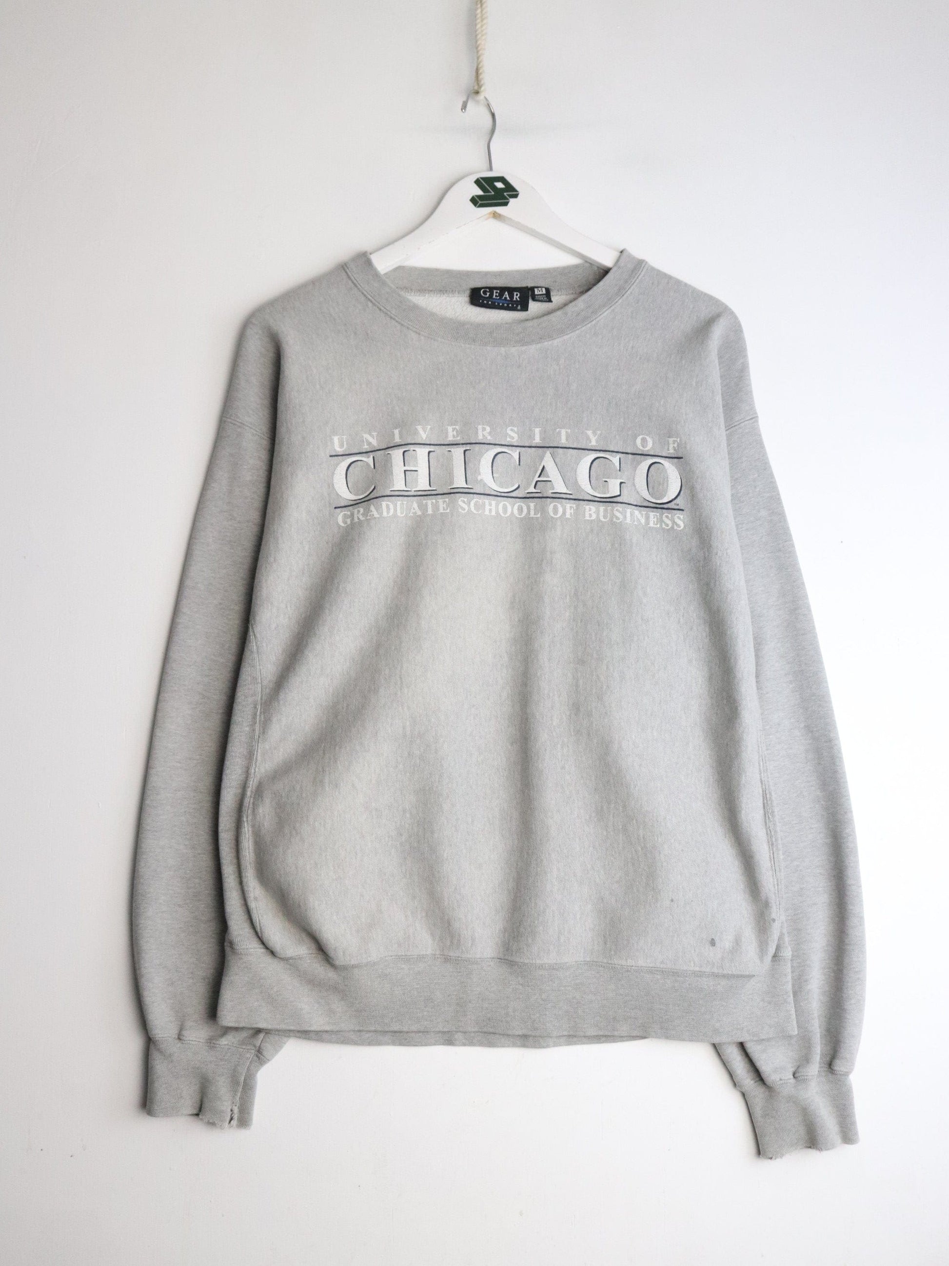 Vintage Chicago School of Business Sweatshirt Mens Medium Grey from propervintagecanada