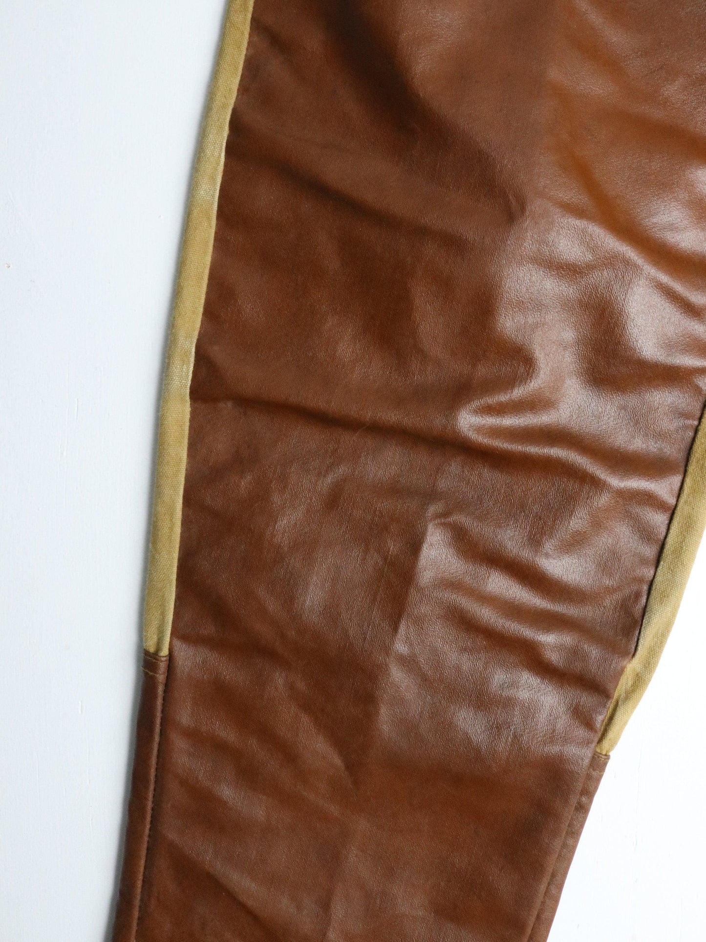 Vintage Chief Pants Mens 31 x 27 Brown Leather Brush Outdoors from propervintagecanada