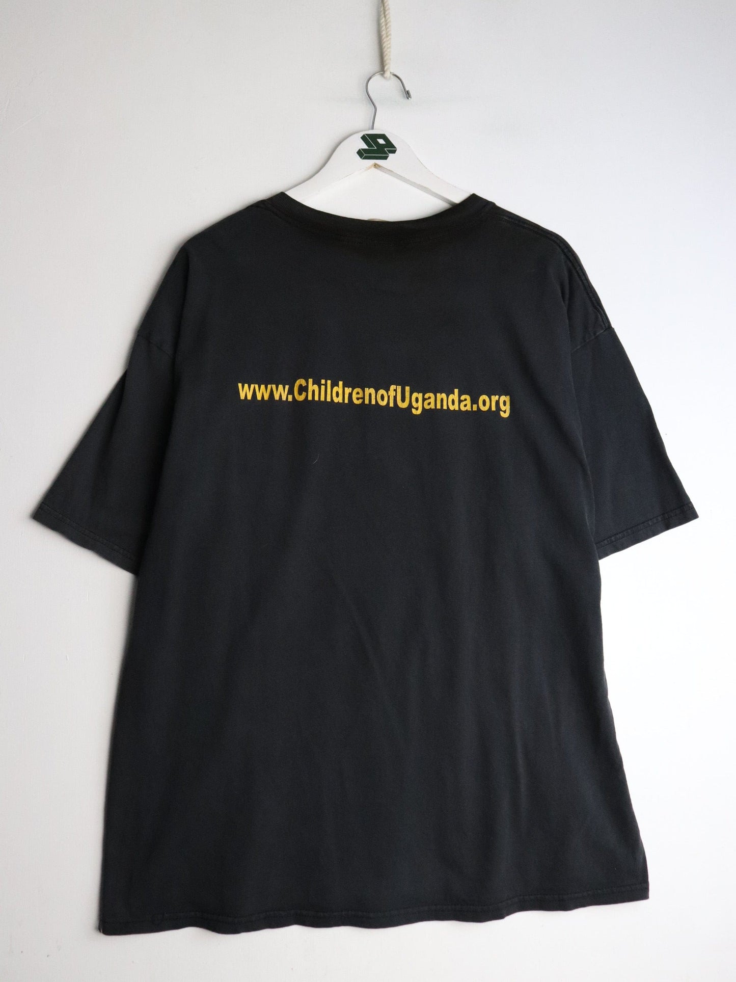 Vintage Children of Uganda T Shirt Mens XL Black from propervintagecanada