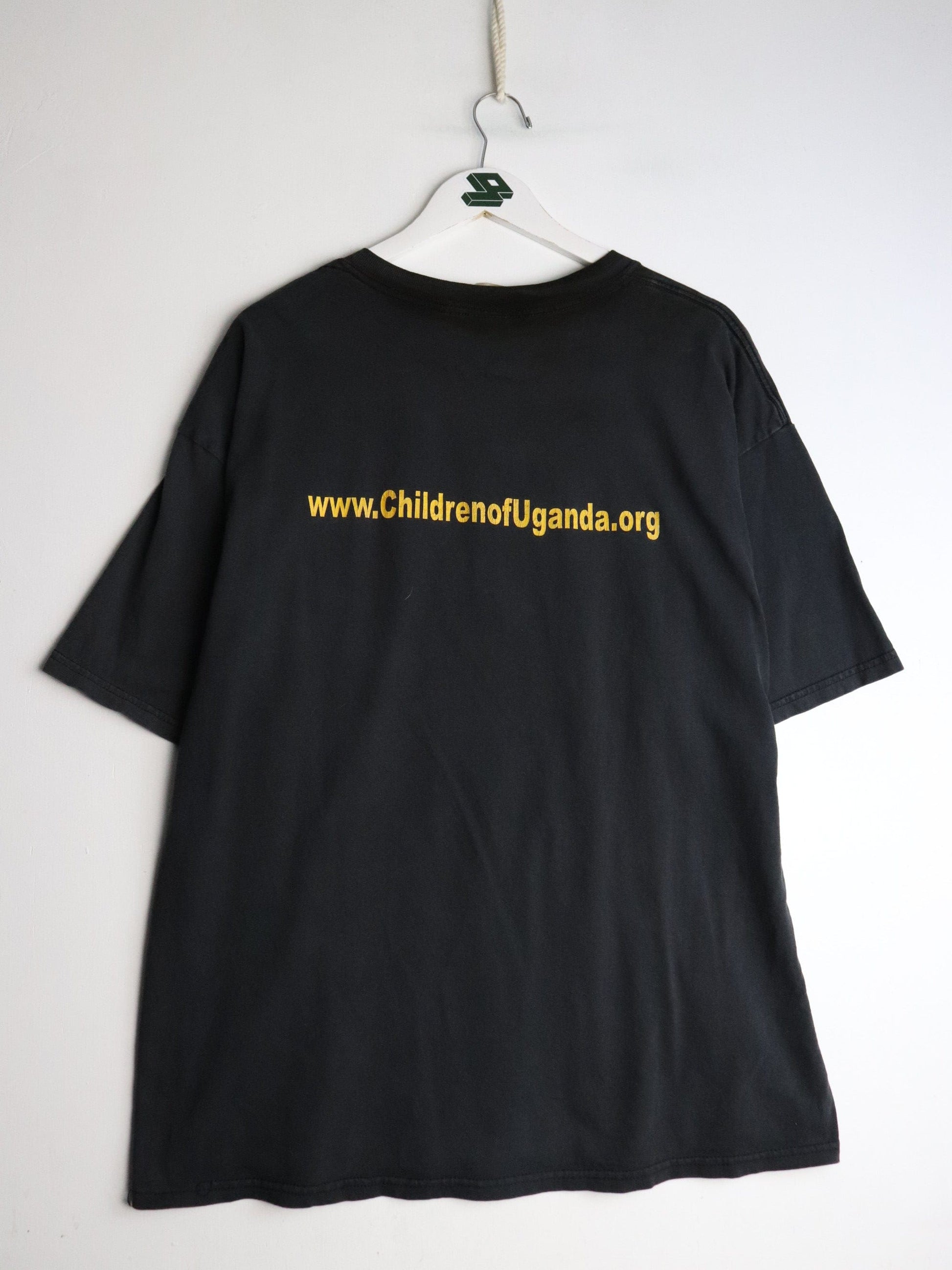 Vintage Children of Uganda T Shirt Mens XL Black from propervintagecanada