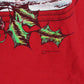 Vintage Christmas T Shirt Mens Large Red Santa 90s