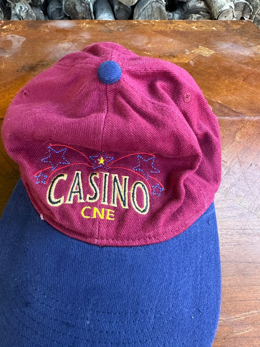 Vintage CNE Casino Hat Adult Red Strap Back from propervintagecanada