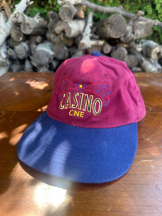 Vintage CNE Casino Hat Adult Red Strap Back from propervintagecanada
