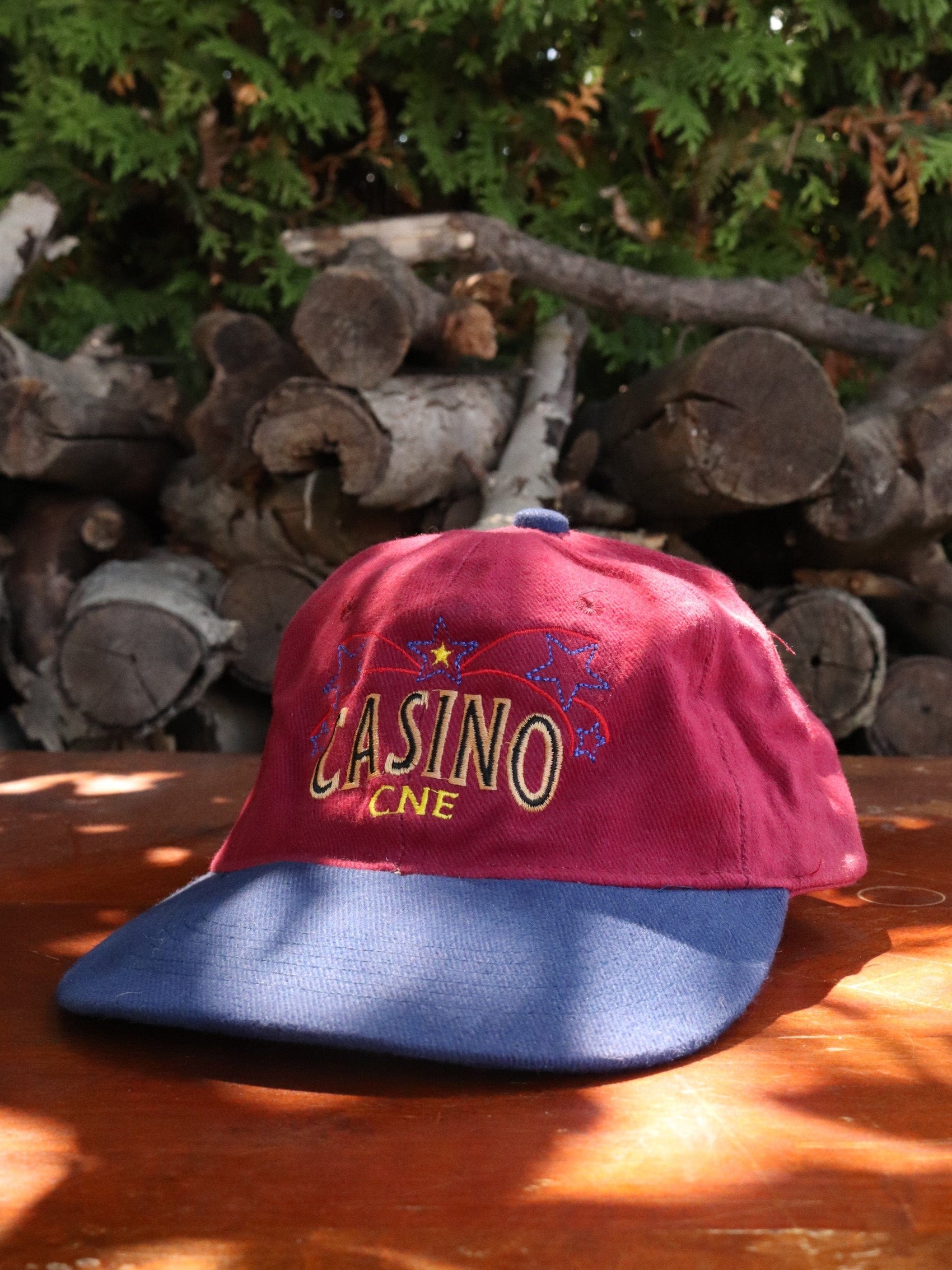 Vintage CNE Casino Hat Adult Red Strap Back from propervintagecanada