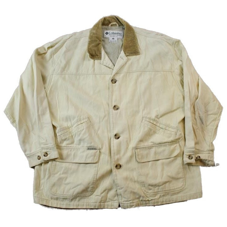 Vintage Colombia 1990s Corduroy Collar Barn Coat Men's 2XL from propervintagecanada