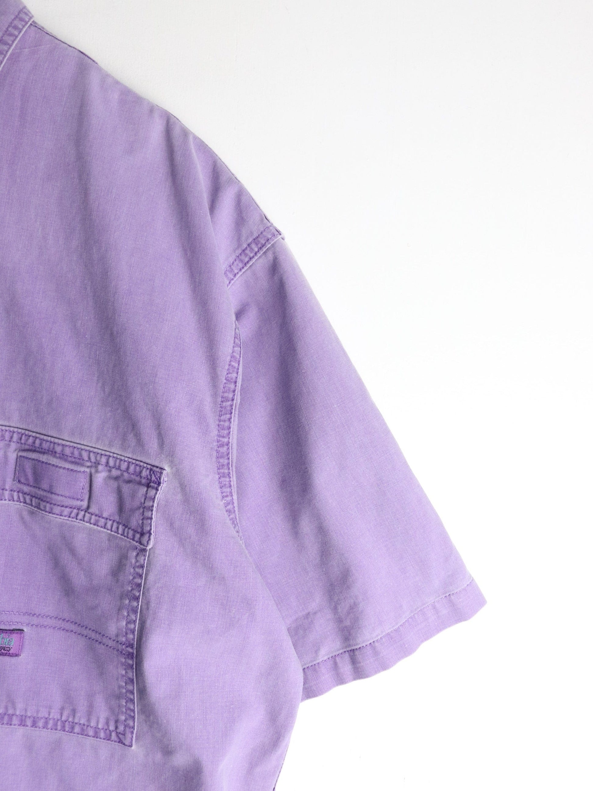 Vintage Columbia Shirt Mens 2XL Purple Button Up from propervintagecanada