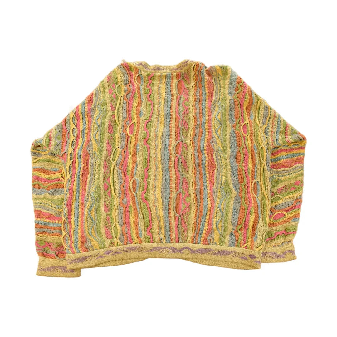 Vintage Coogi Australia 3D Cable Knit Cardigan Sweater Men's XL from propervintagecanada
