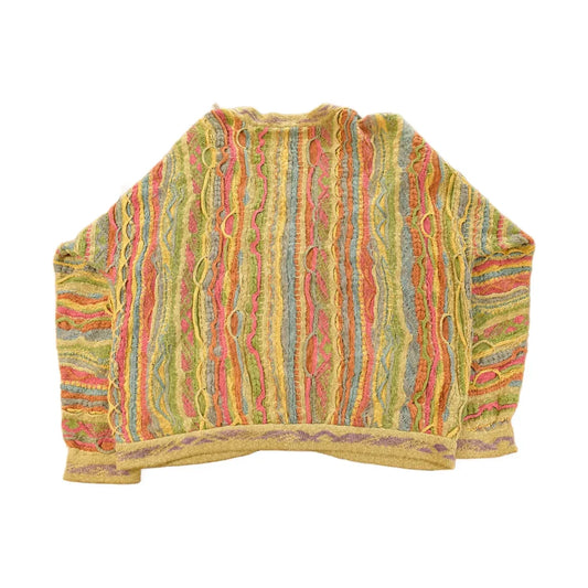 Vintage Coogi Australia 3D Cable Knit Cardigan Sweater Men's XL from propervintagecanada