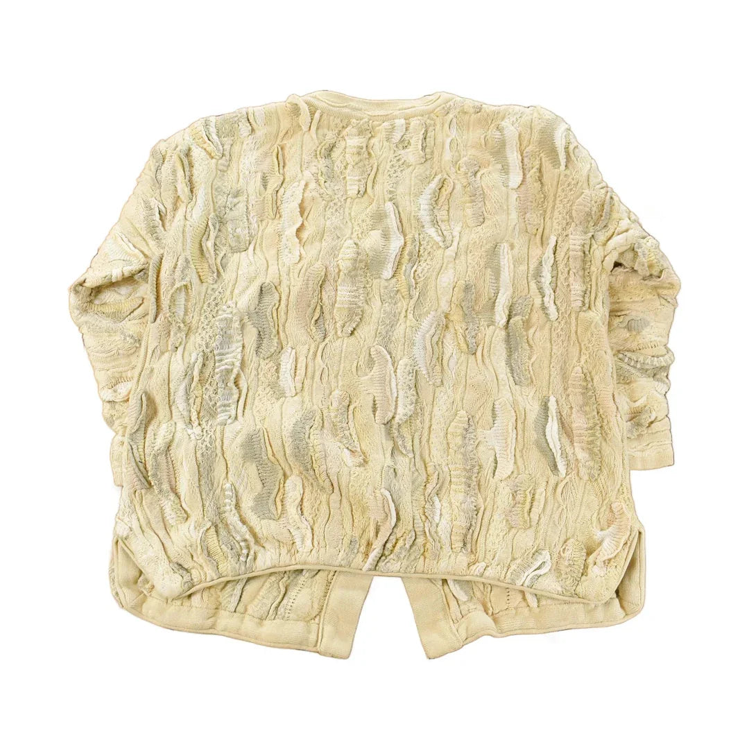 Vintage Coogi Australia 3D Cable Knit Cardigan Sweater Women's Medium from propervintagecanada