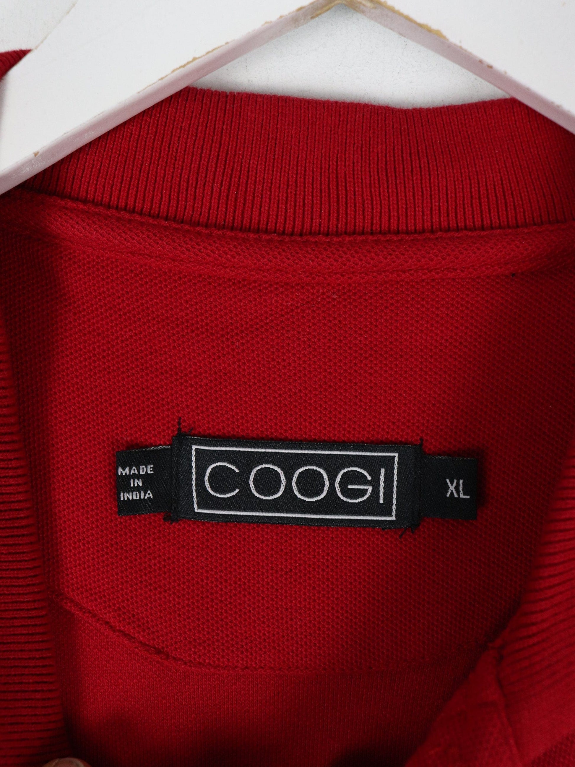 Vintage Coogi Polo Shirt Mens XL Red Y2K