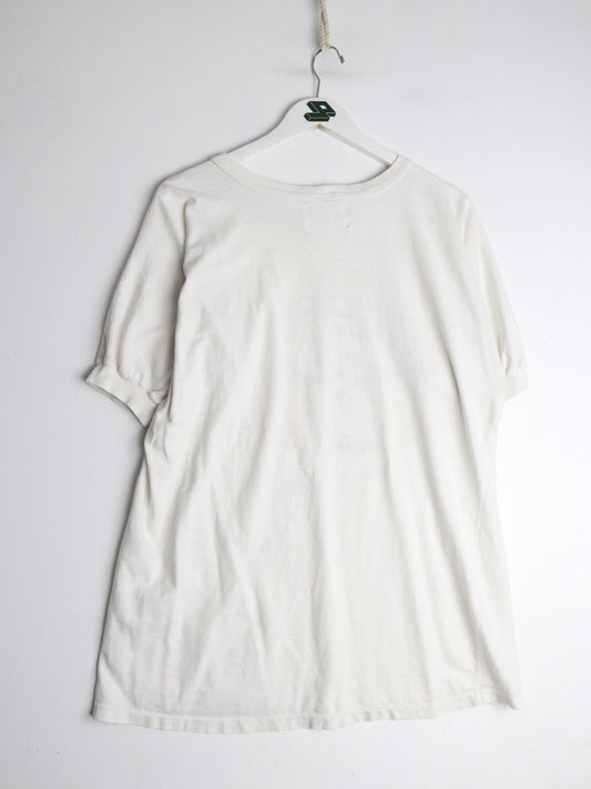 Vintage Crocodile Undees T Shirt Mens Large White 90s Funny from propervintagecanada