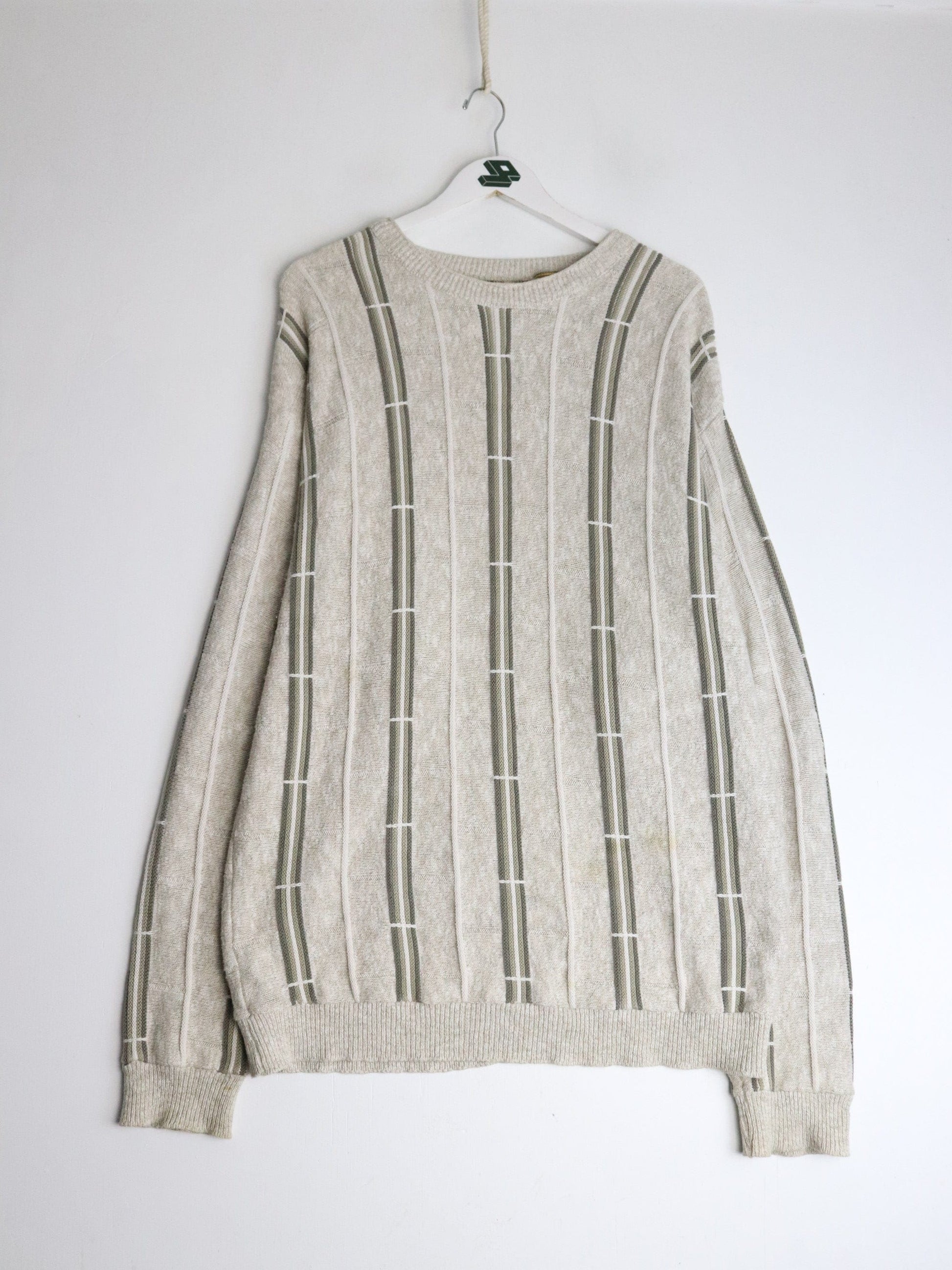 Vintage Croft & Barrow Knit Sweater Mens XL Beige from propervintagecanada