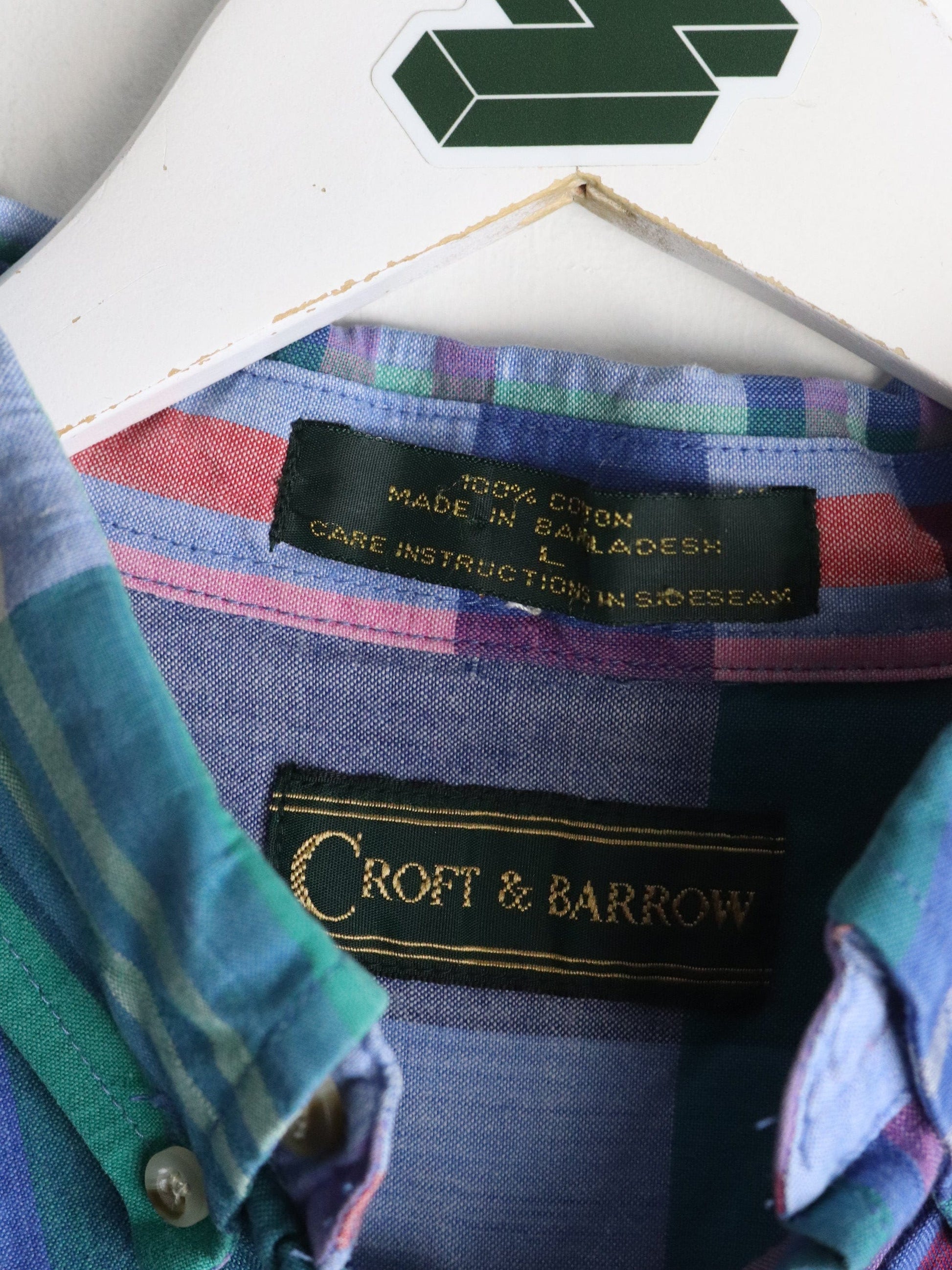Vintage Croft & Barrow Shirt Mens Large Blue Button Up from propervintagecanada