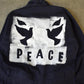 Vintage Custom Handmade Dove Peace Coveralls Jumpsuit Size 40T from propervintagecanada