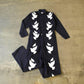Vintage Custom Handmade Dove Peace Coveralls Jumpsuit Size 40T from propervintagecanada