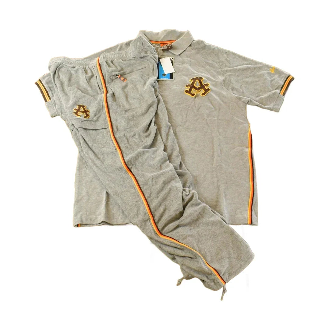 Vintage Deadstock Y2K Akademiks Stadium Division Polo Shirt & Sweatpants Set Men's XL from propervintagecanada
